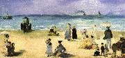 Edouard Manet On the Beach at Boulogne oil